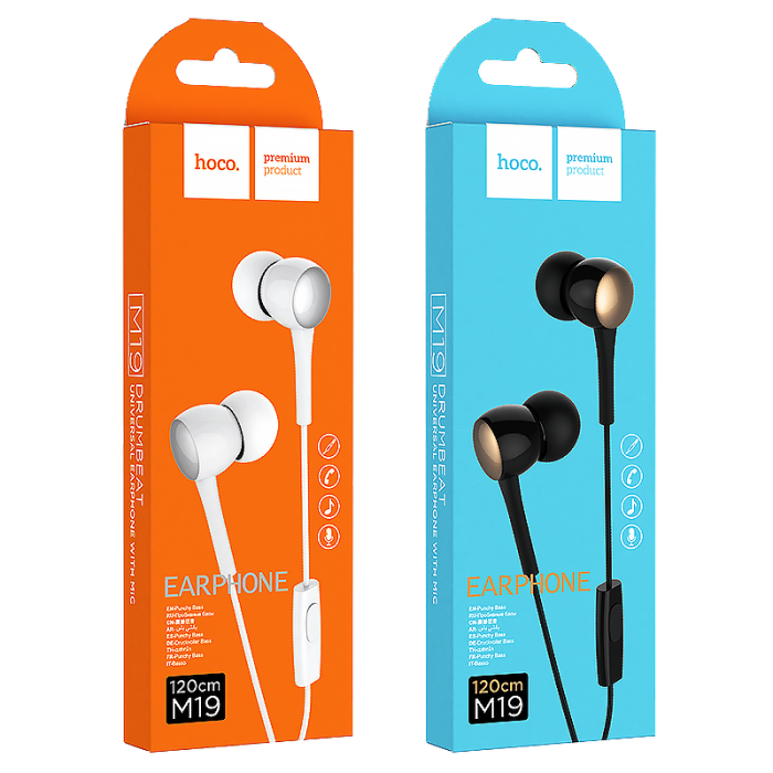 Наушники хоко. Гарнитура Hoco Earphone m19 черный. Наушники Hoco m19 (белый). Наушники Hoco m19 (черный). Стереогарнитура Hoco m75 синяя.