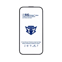 Стекло защитное "SG Stronger 3 GLASS", I-Phone 16 Plus, черное
